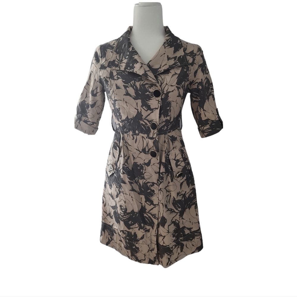 Floral Dress/Trench coat